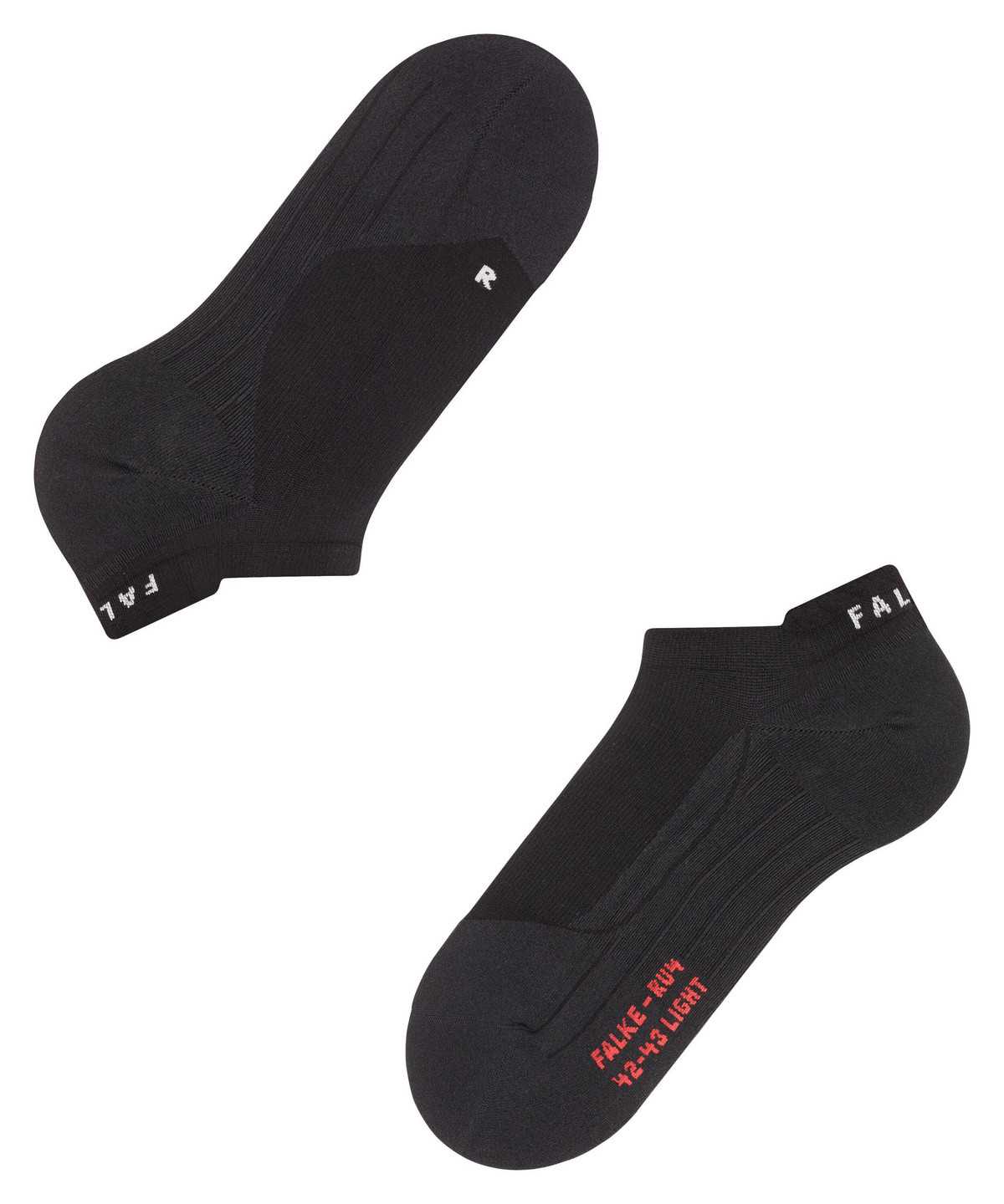 Falke RU4 Light Performance Invisible Running Invisibles Naisten Sports Socks Mustat | 29483HNZB