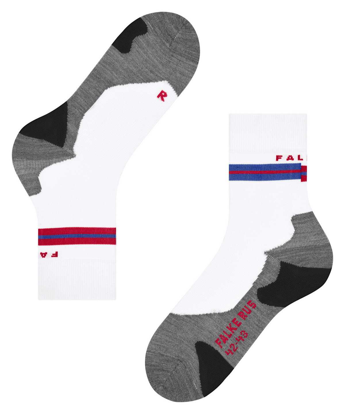 Falke RU5 Race Running Socks Miesten Sukat Valkoinen | 65791EPLC