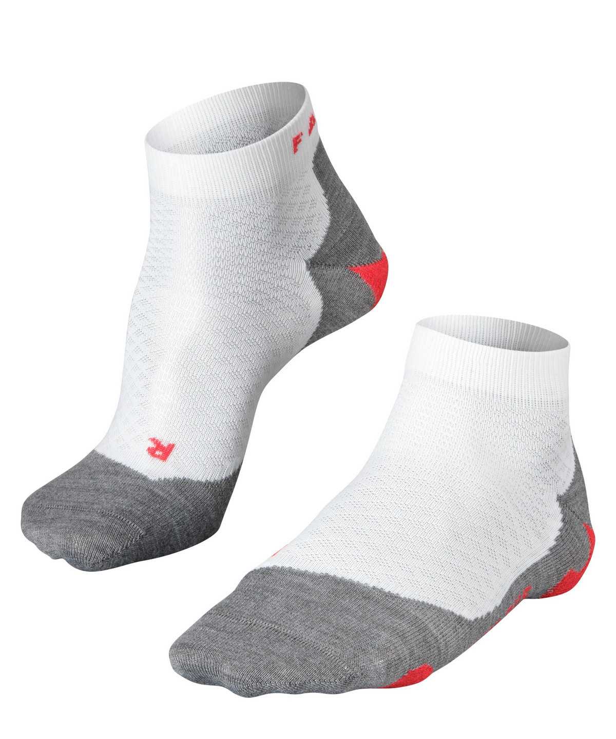 Falke RU5 Race Short Running Short sock Naisten Sports Socks Valkoinen | 48956MTSB