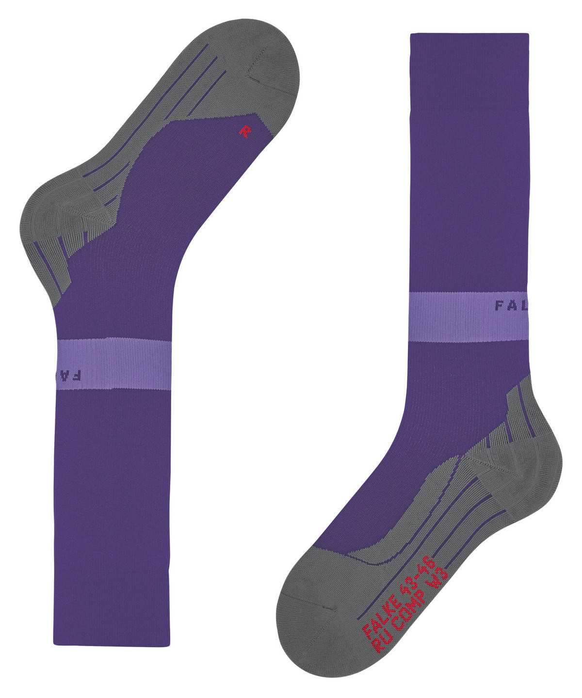 Falke RU Compression Energy Running Knee-high Socks Naisten Sports Socks Violetit | 79840NZUE