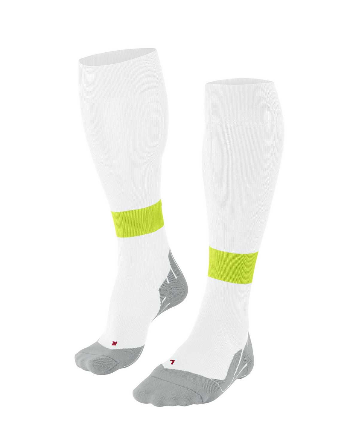 Falke RU Compression Energy Running Knee-high Socks Miesten Sukat Valkoinen | 49652HGWL