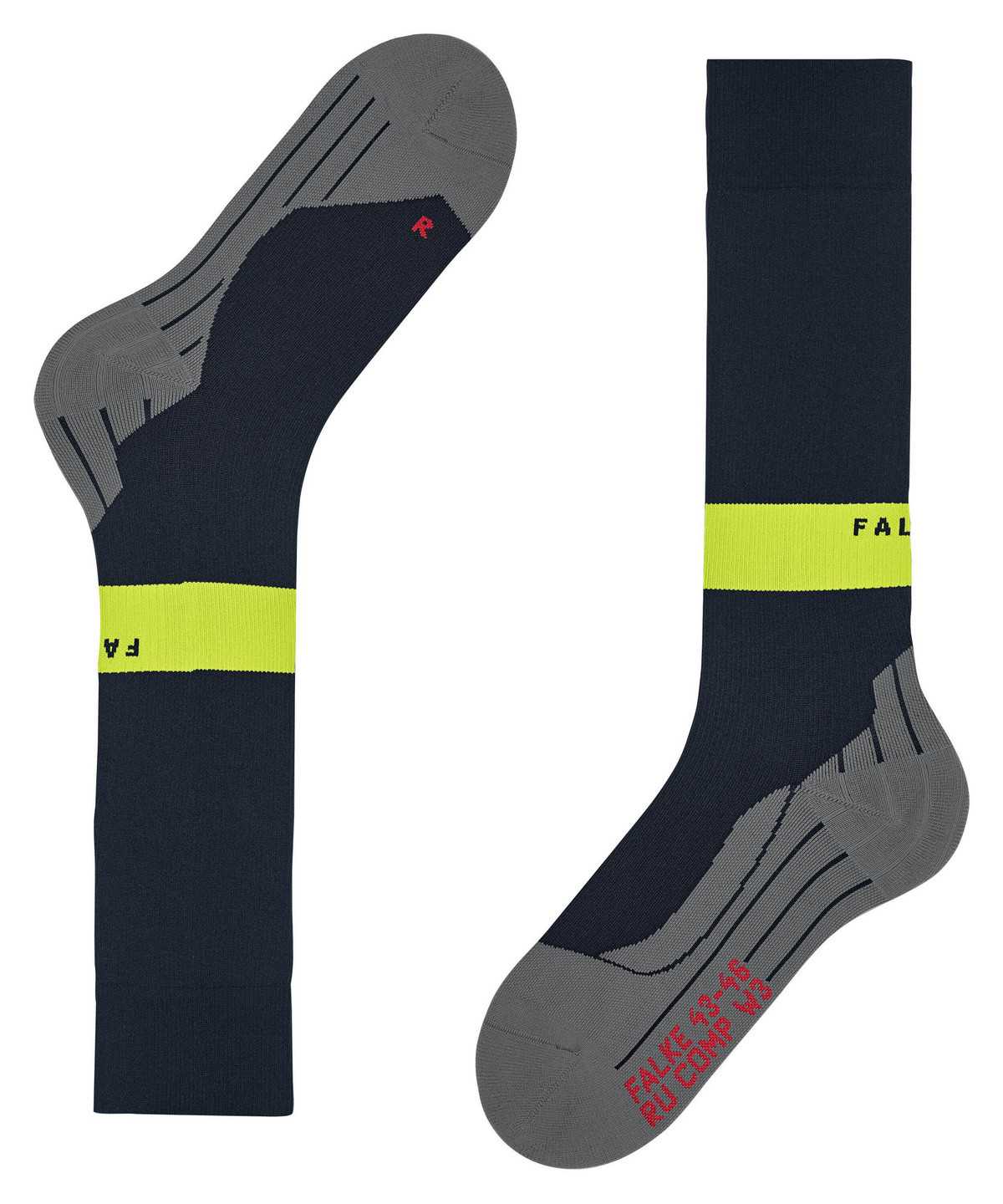 Falke RU Compression Energy Running Knee-high Socks Miesten Sukat Sininen | 83905HFTU