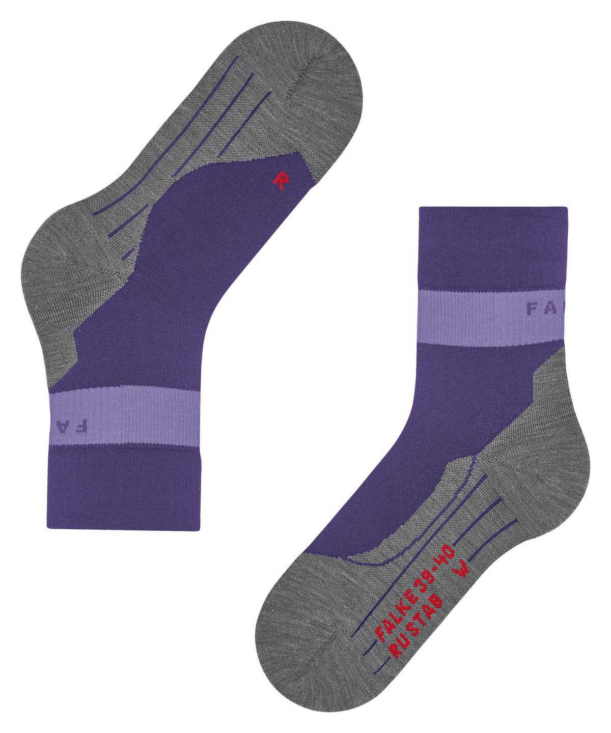 Falke RU Compression Stabilizing Running Socks Naisten Sports Socks Violetit | 42830SNKE