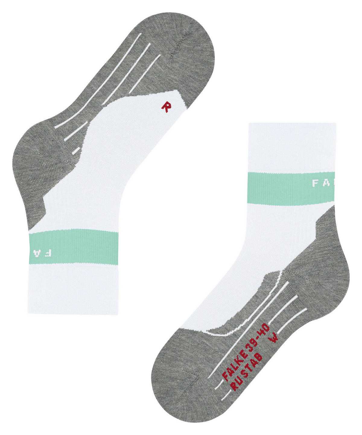 Falke RU Compression Stabilizing Running Socks Naisten Sports Socks Valkoinen | 48517PXEG