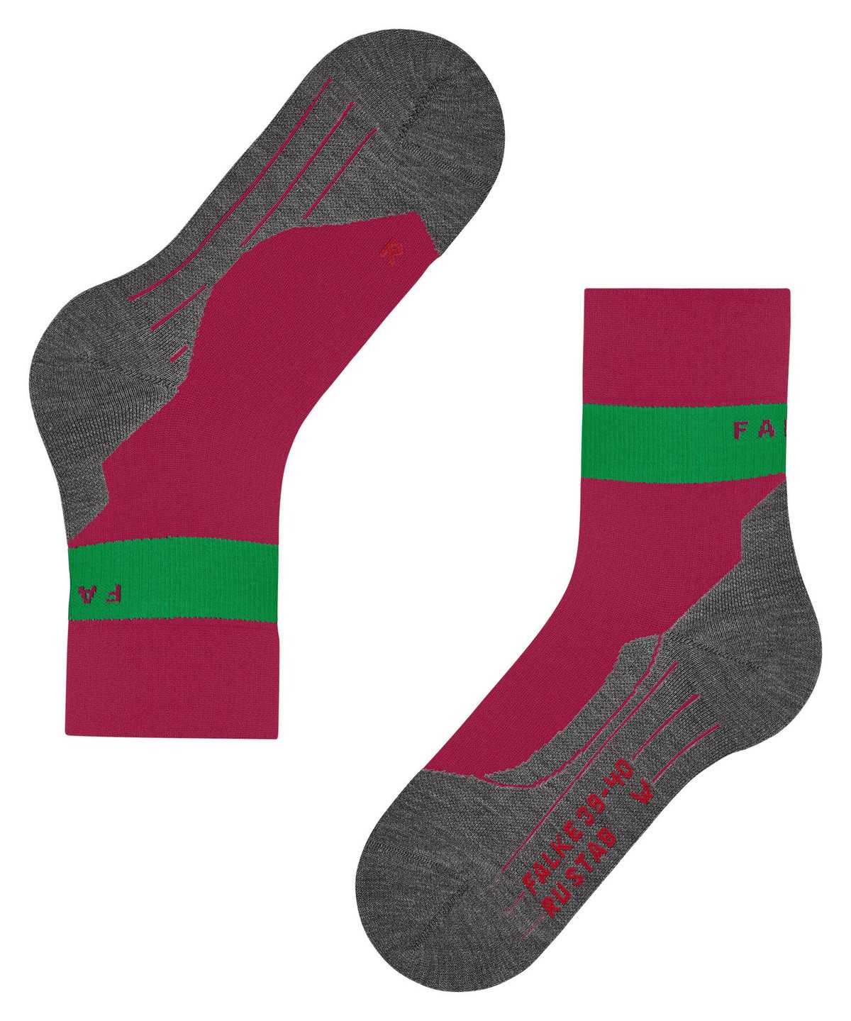 Falke RU Compression Stabilizing Running Socks Naisten Sports Socks Punainen | 23964AEBW