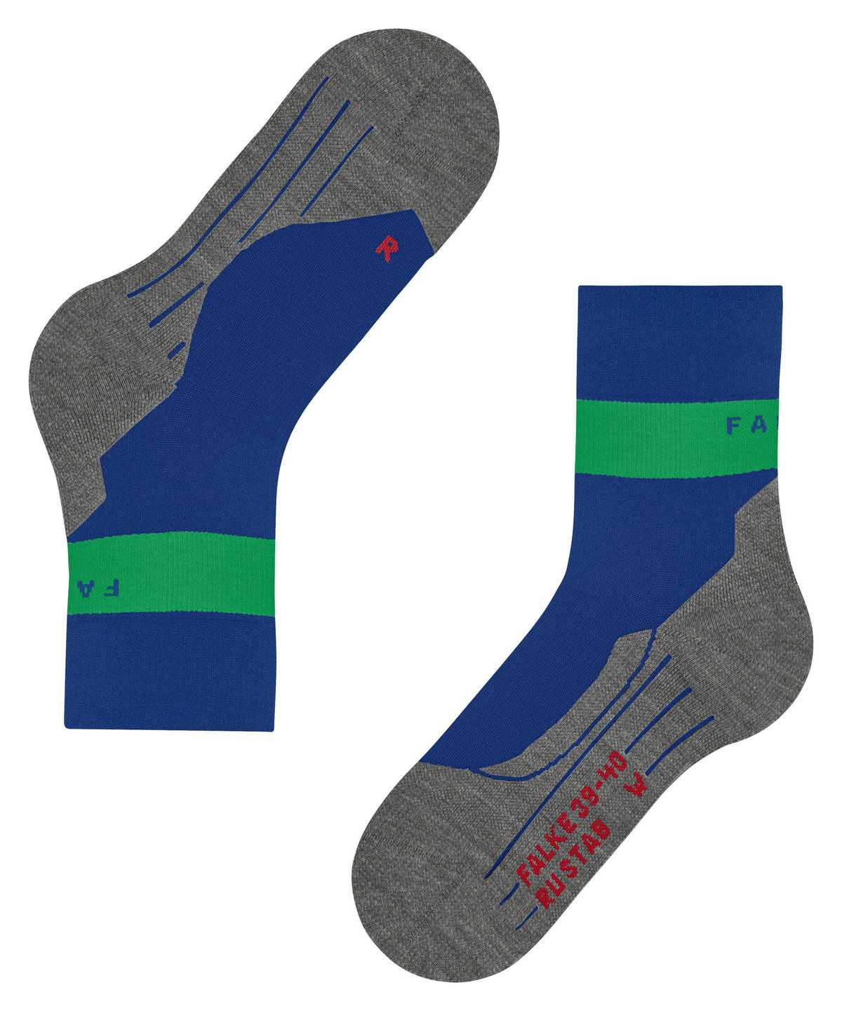 Falke RU Compression Stabilizing Running Socks Miesten Sukat Sininen | 57821KHPJ