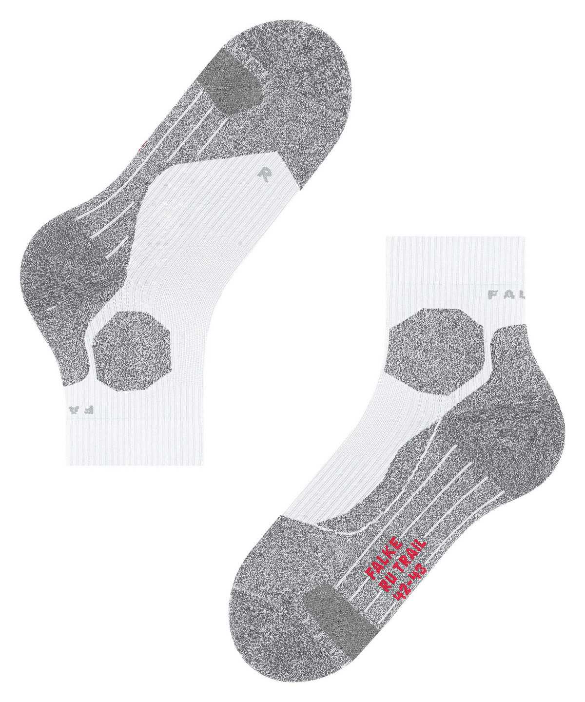 Falke RU Trail Grip Running Socks Miesten Sukat Valkoinen | 80947RYKT