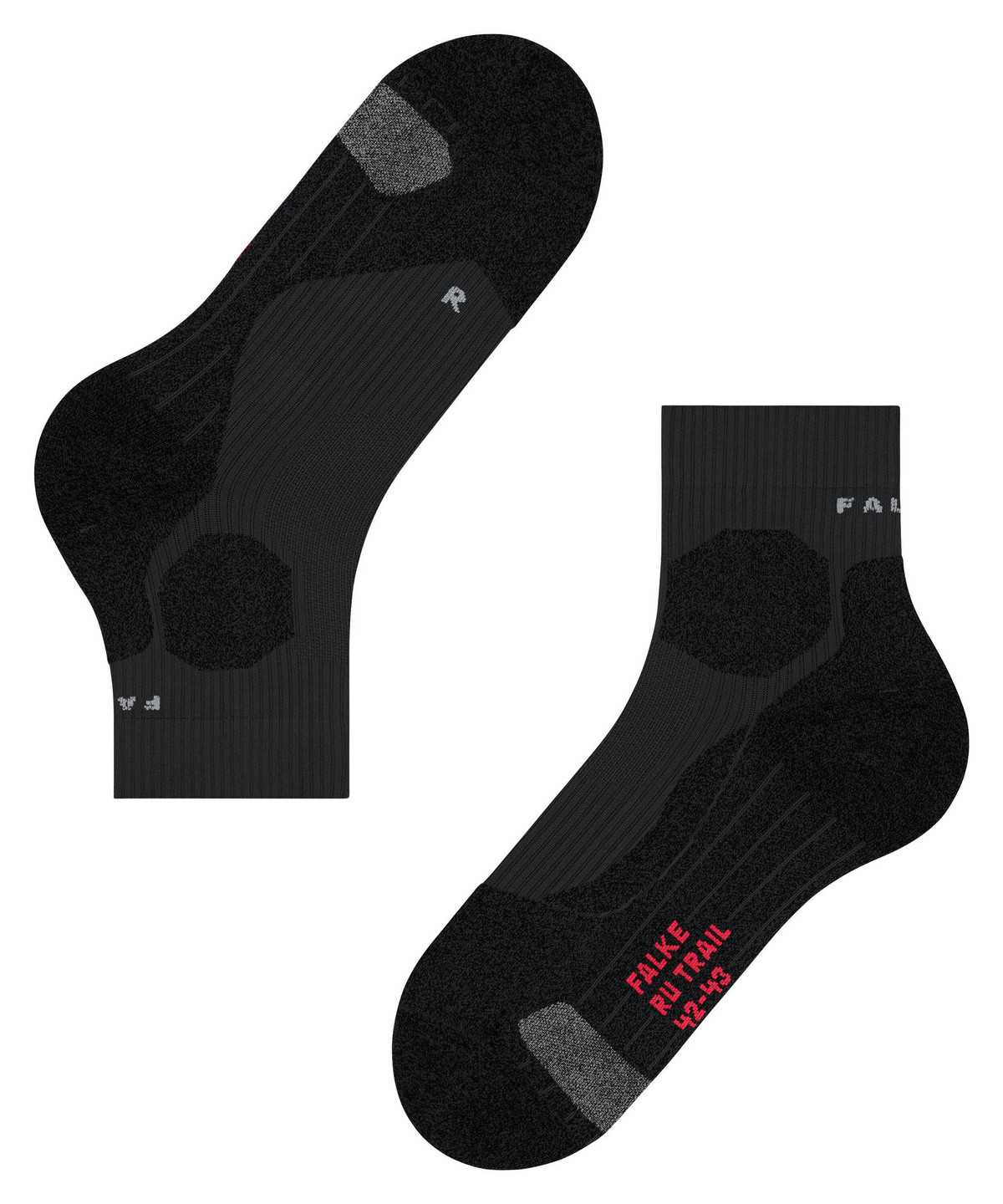 Falke RU Trail Grip Running Socks Miesten Sukat Mustat | 01768YIOX