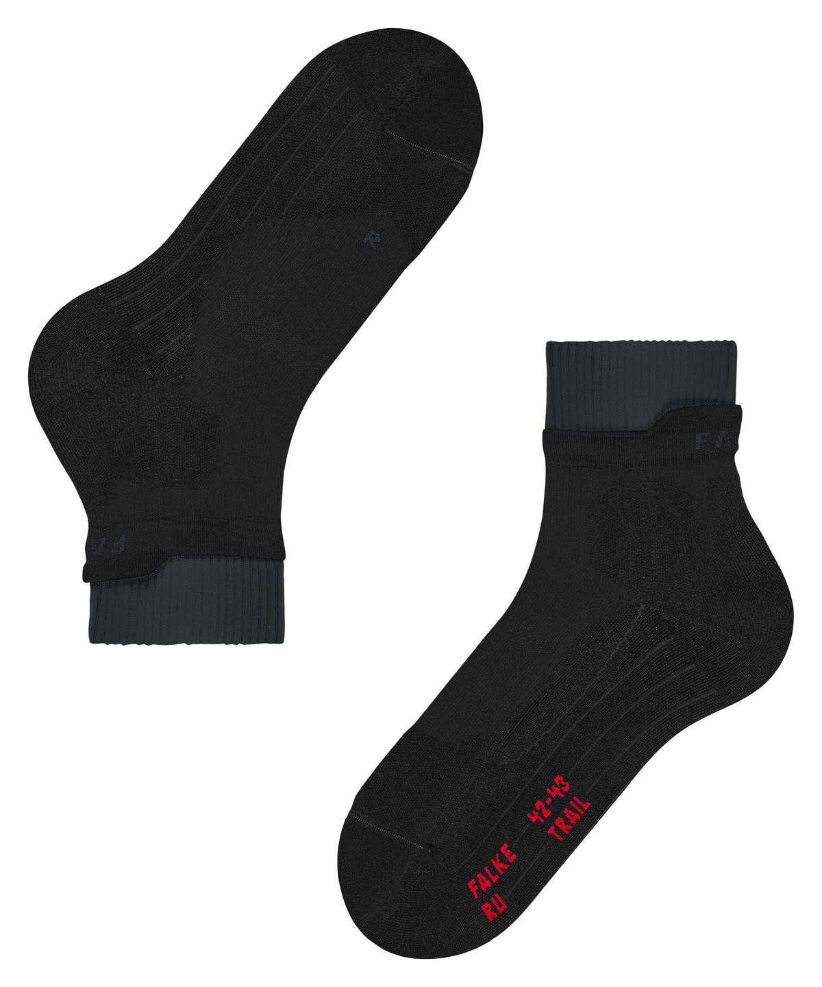 Falke RU Trail Running Socks Miesten Sukat Mustat | 84762QEXZ