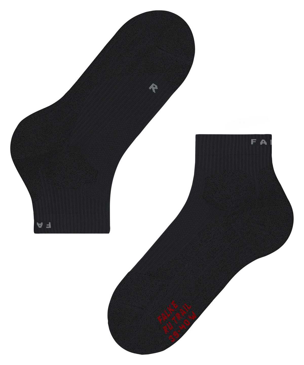 Falke RU Trail Running Socks Miesten Sukat Mustat | 06395CTZJ