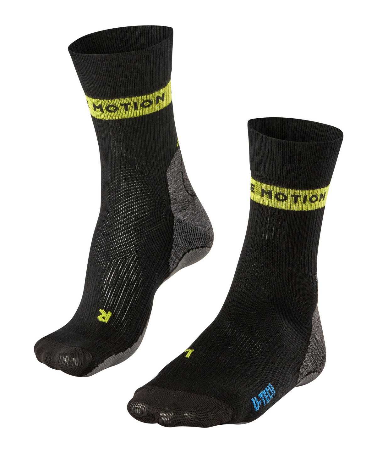 Falke RU True Motion Aion Running Socks Miesten Sukat Mustat | 75619PMVW