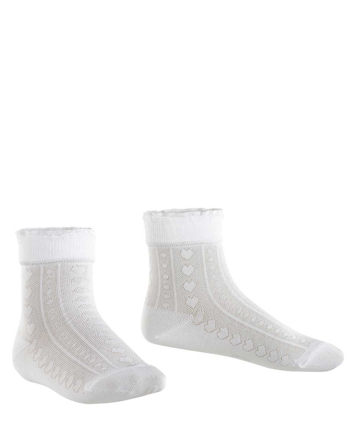 Falke Romantic Net Socks Lasten Sukat Valkoinen | 08136YXIE