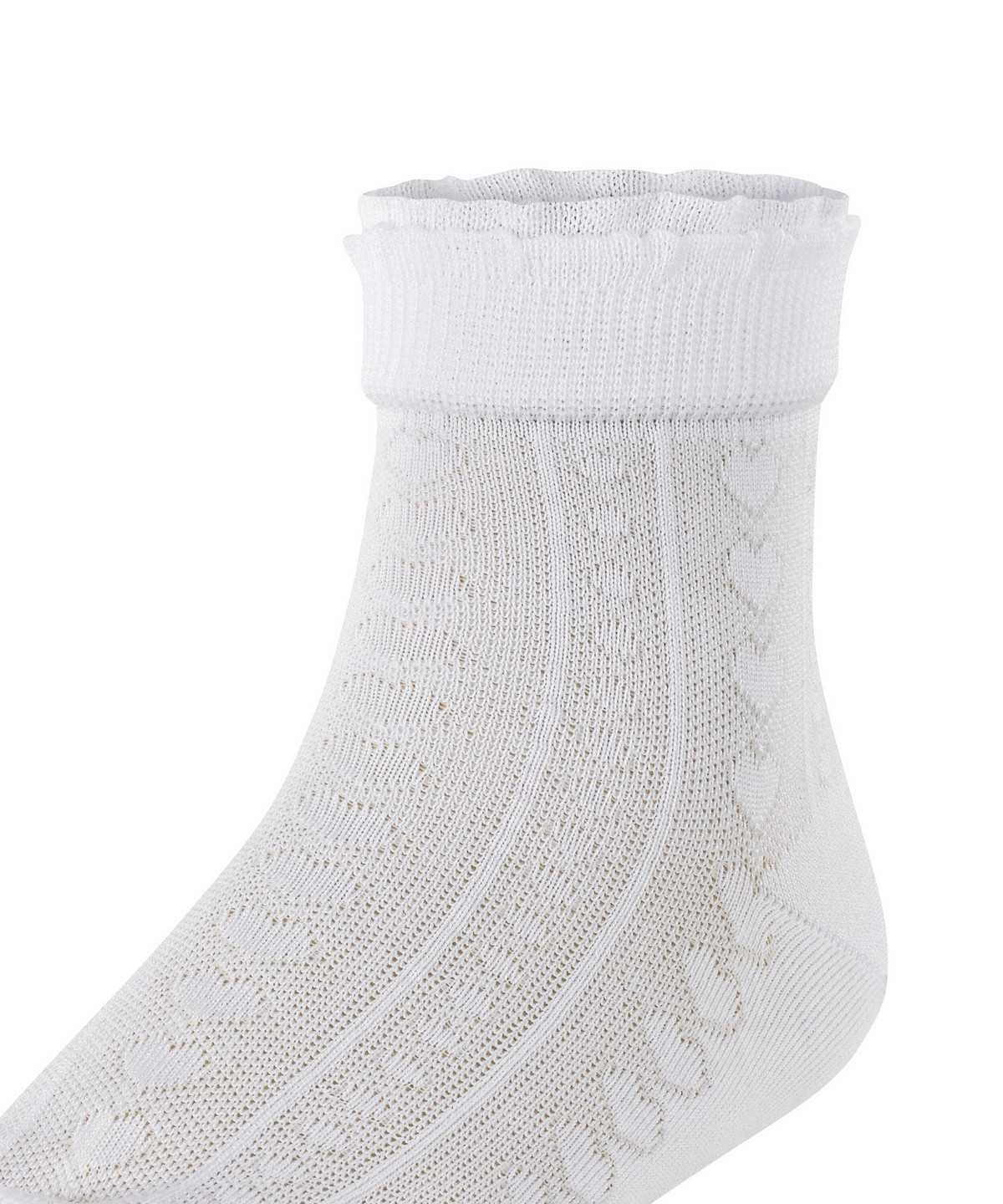 Falke Romantic Net Socks Lasten Sukat Valkoinen | 08136YXIE