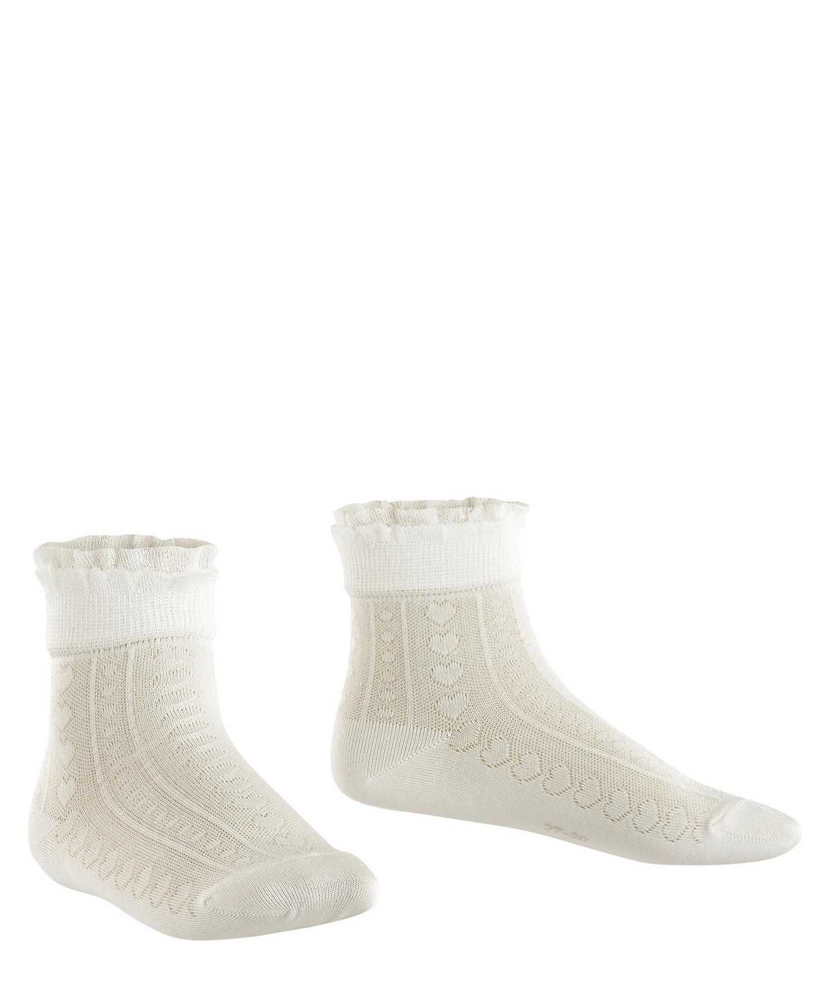 Falke Romantic Net Socks Lasten Sukat Valkoinen | 32981LVHT