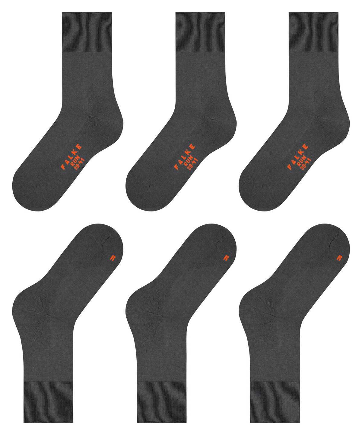 Falke Run 3-Pack Socks Miesten Sukat Harmaat | 40217OLPW