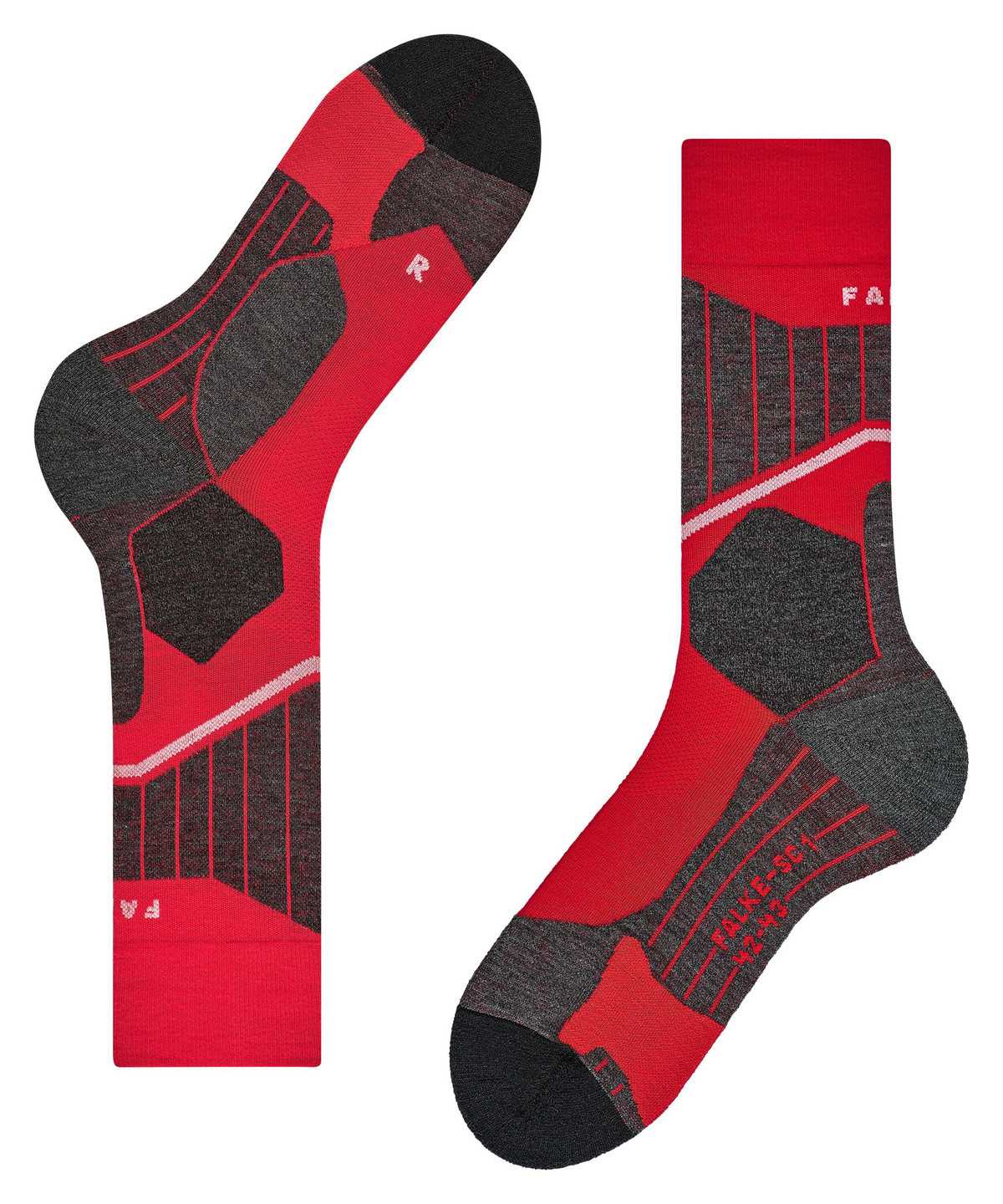 Falke SC1 Skiing Socks Miesten Sukat Punainen | 97358EHQA