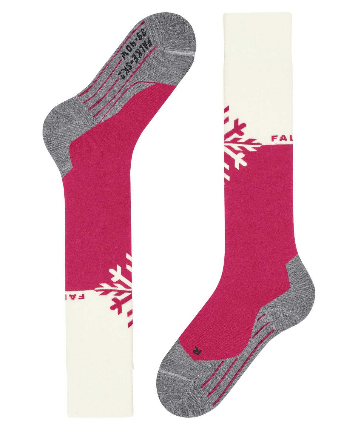 Falke SK2 Intermediate Skiing Knee-high Socks Naisten Sports Socks Punainen | 43509RHSY