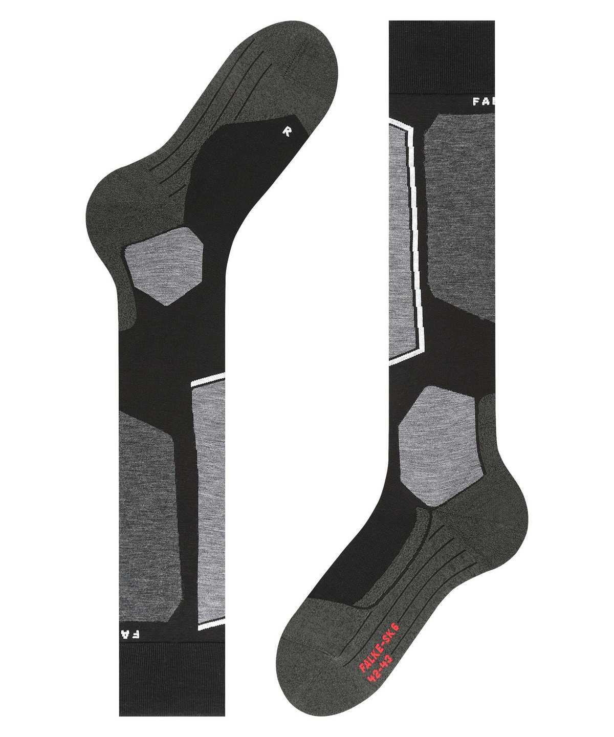 Falke SK6 Pro Skiing Knee-high Socks Miesten Sukat Mustat | 45972RNSC