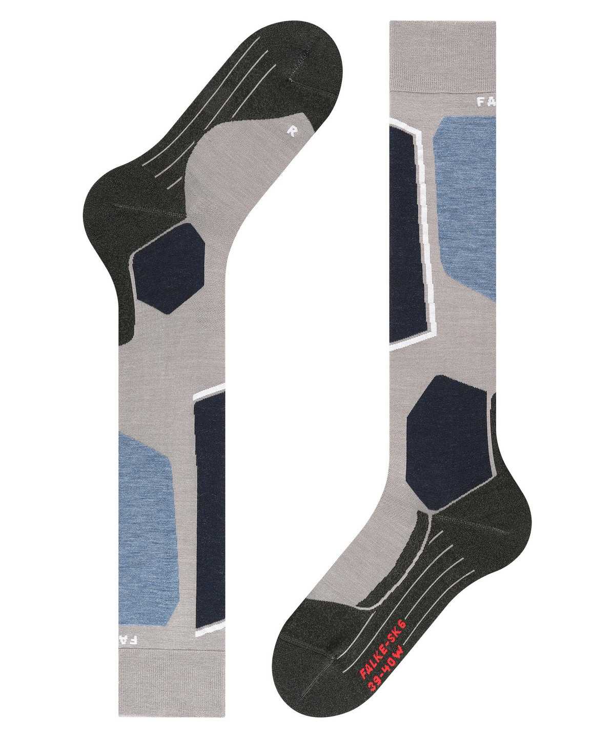 Falke SK6 Pro Skiing Knee-high Socks Naisten Sports Socks Harmaat | 80476ECVQ