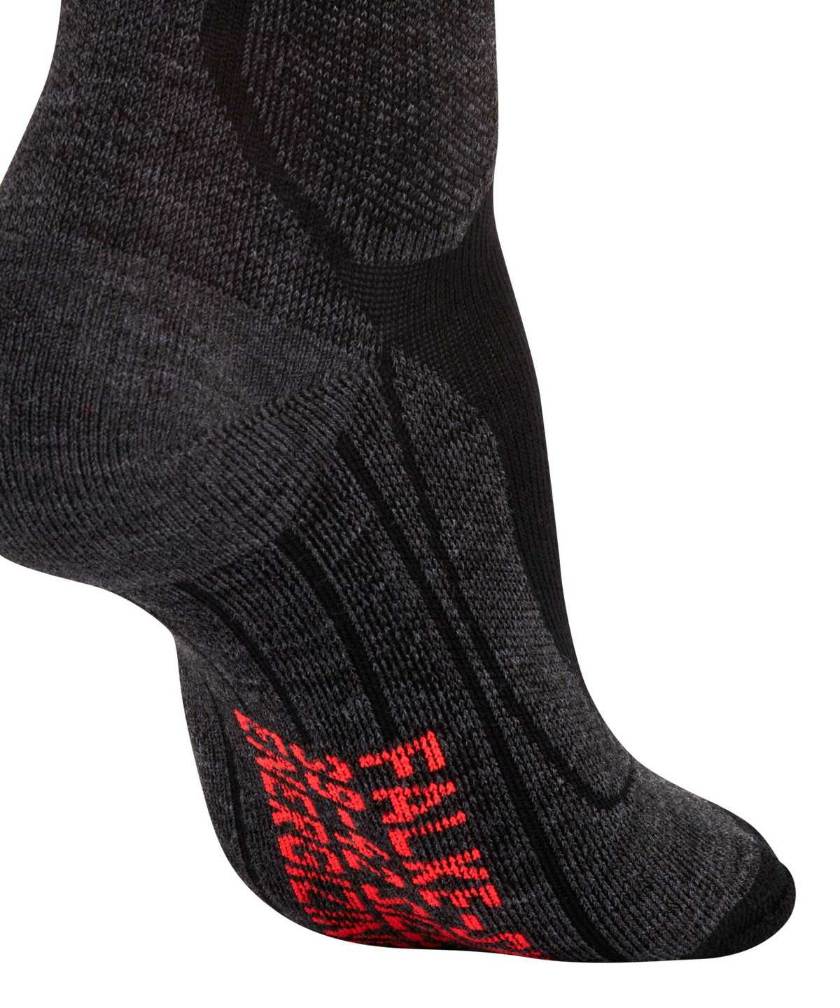 Falke SK Compression Wool Skiing Knee-high Socks Naisten Sports Socks Mustat | 39025JMTS