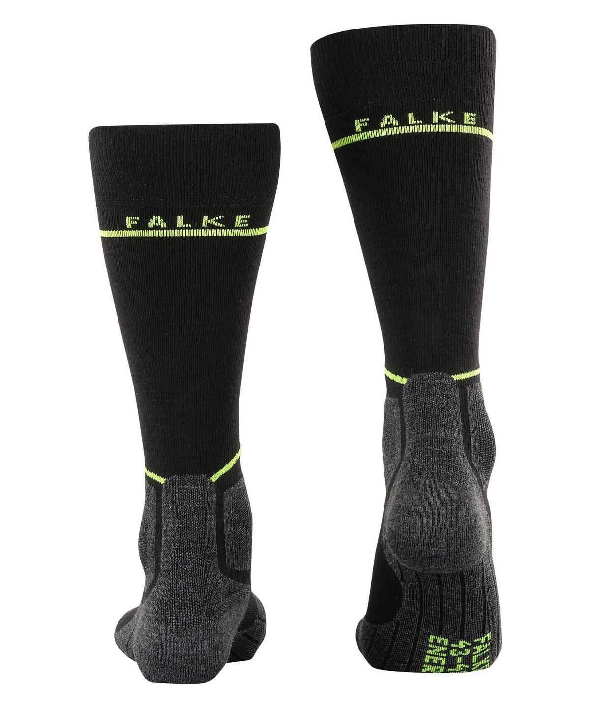 Falke SK Compression Wool Skiing Knee-high Socks Miesten Sukat Mustat | 80641HCOT