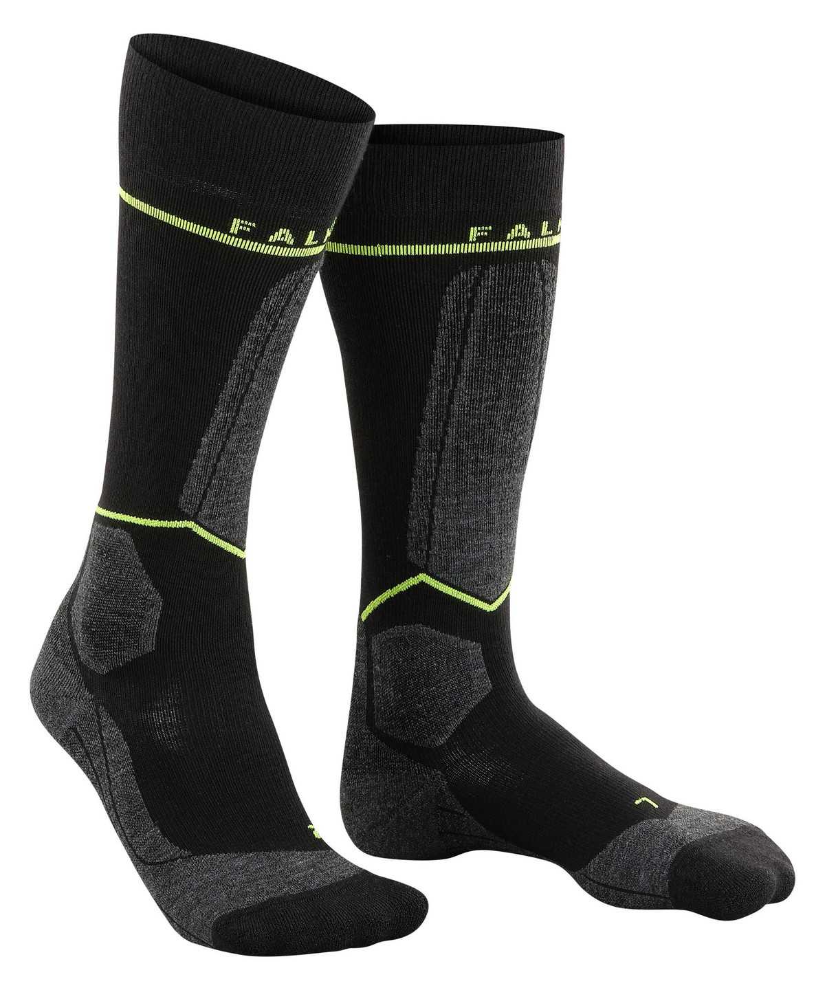 Falke SK Compression Wool Skiing Knee-high Socks Miesten Sukat Mustat | 80641HCOT