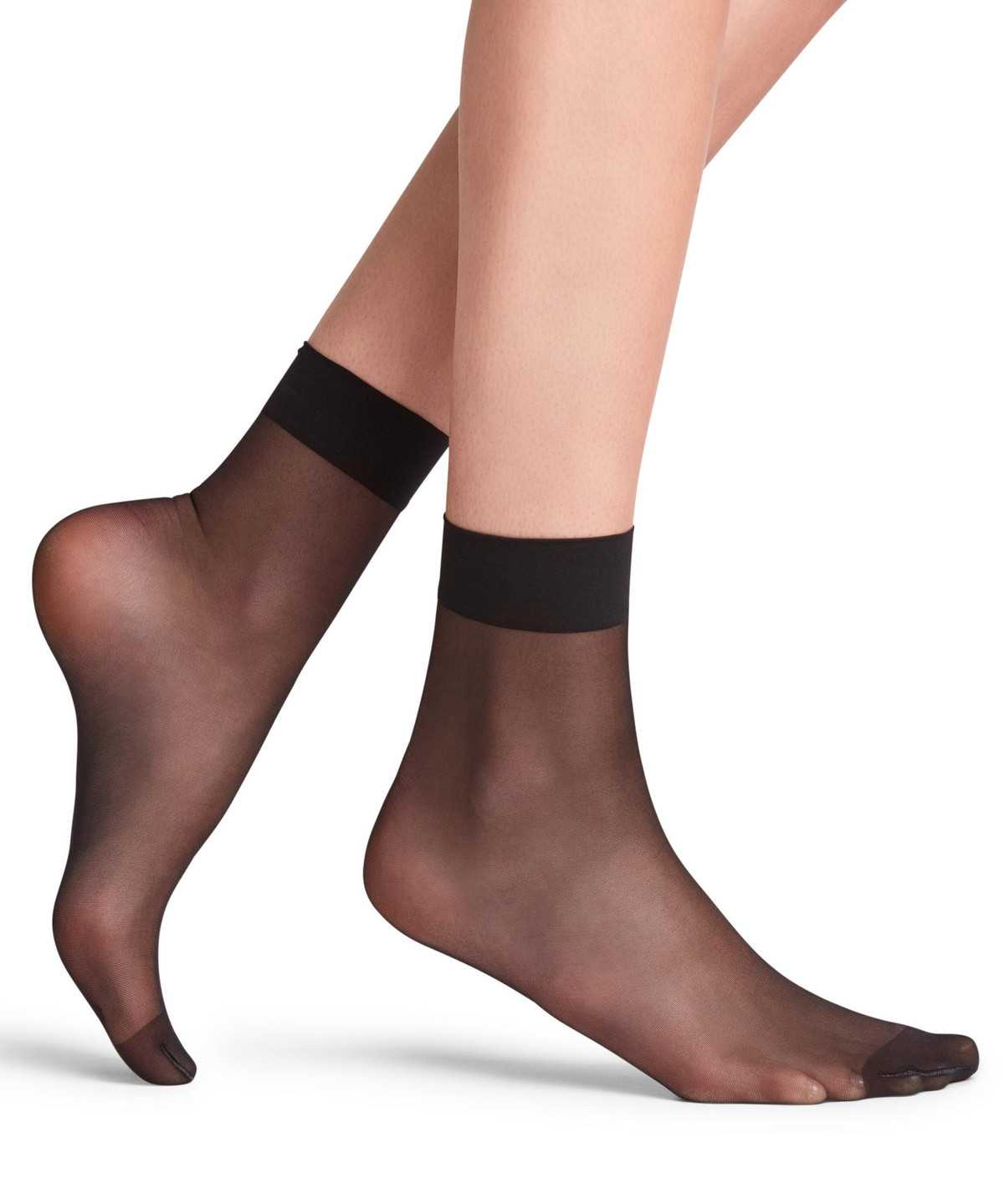 Falke Seidenglatt 15 DEN Ankle socks Naisten Sukat Mustat | 53162NPBJ