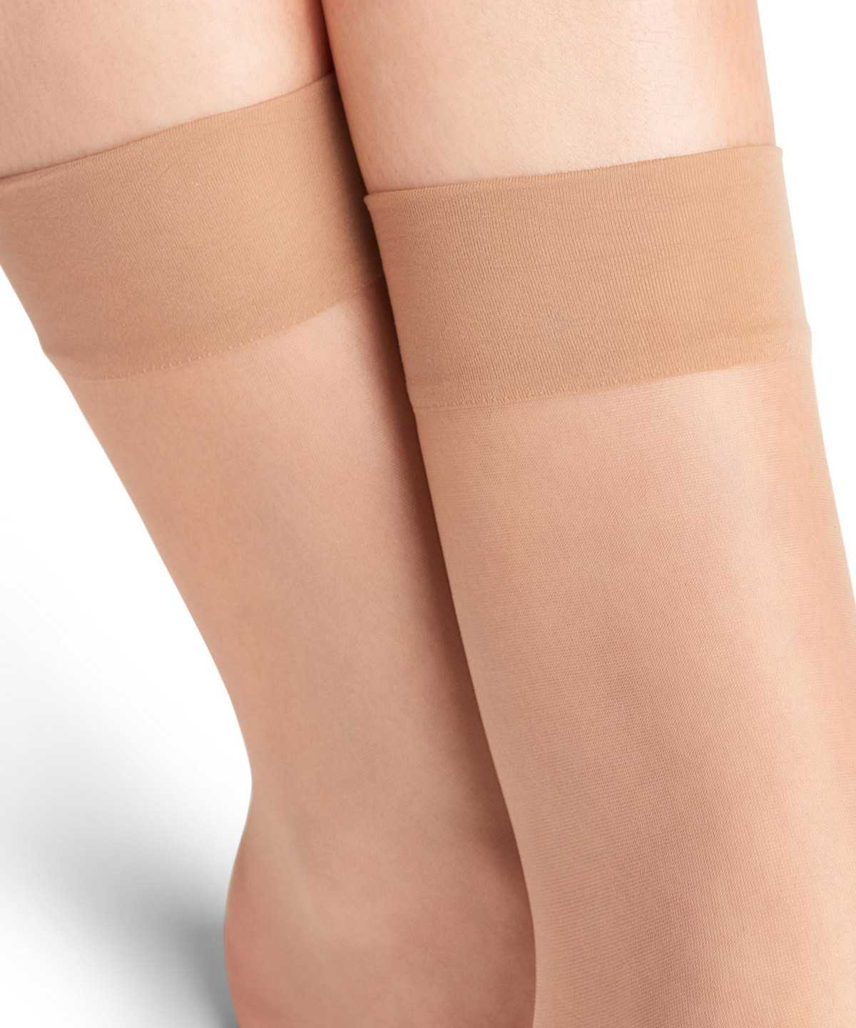 Falke Seidenglatt 15 DEN Ankle socks Naisten Sukat Beige | 61389IXAZ