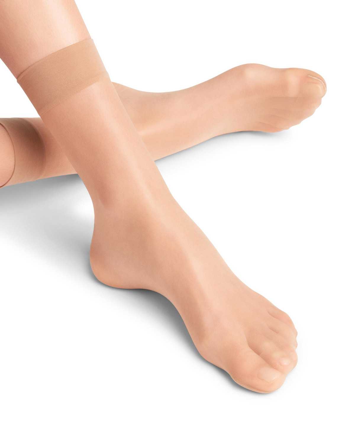 Falke Seidenglatt 15 DEN Ankle socks Naisten Sukat Beige | 61389IXAZ