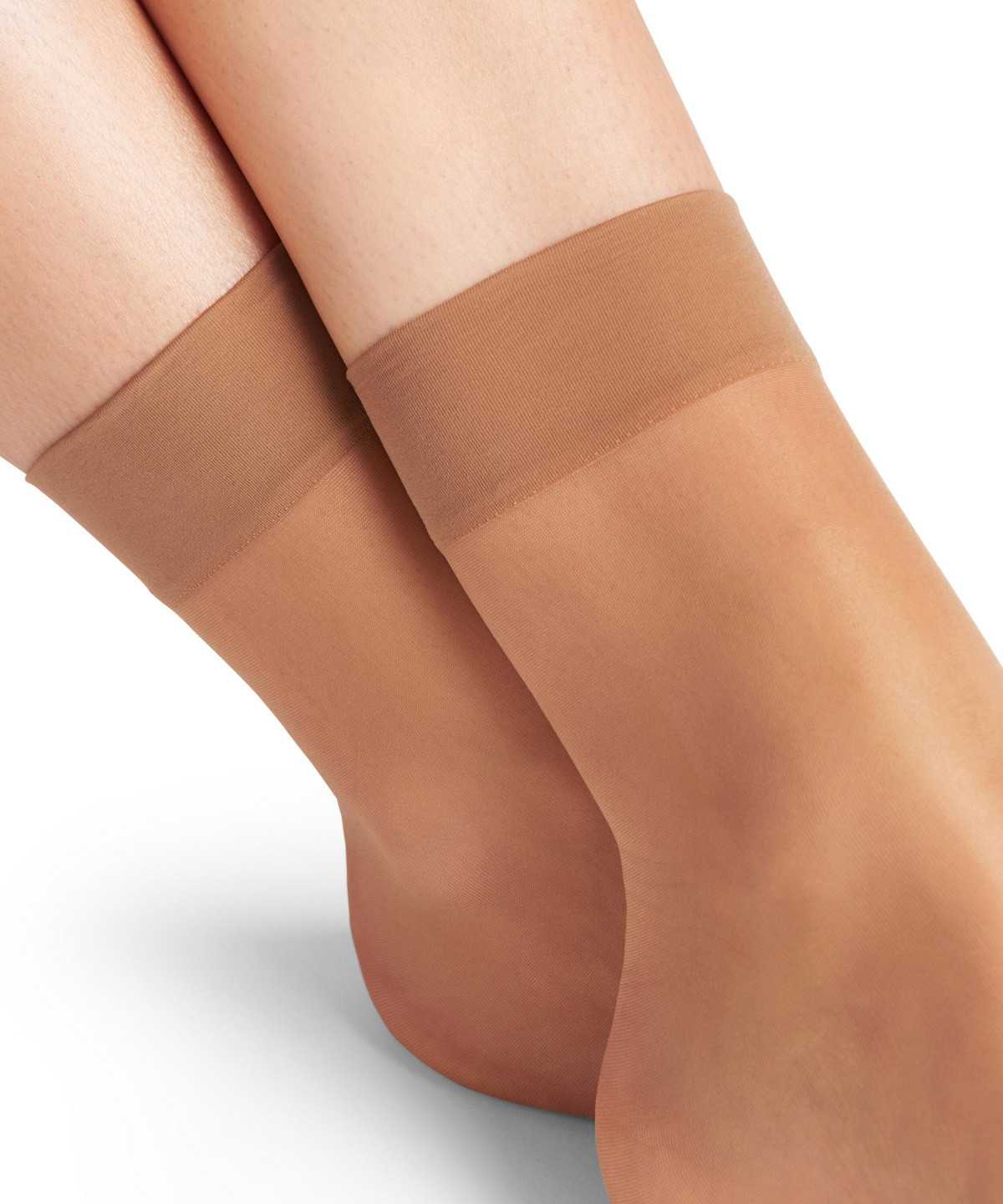 Falke Seidenglatt 15 DEN Ankle socks Naisten Sukat Beige | 72435QAJL