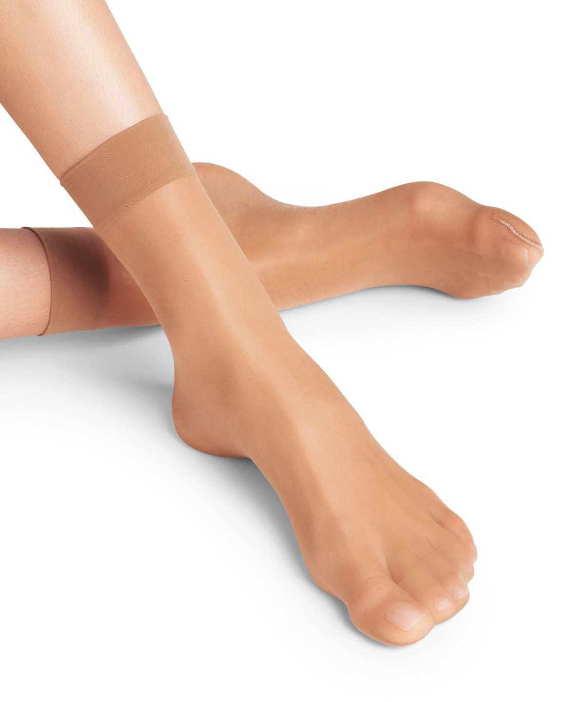 Falke Seidenglatt 15 DEN Ankle socks Naisten Sukat Beige | 72435QAJL