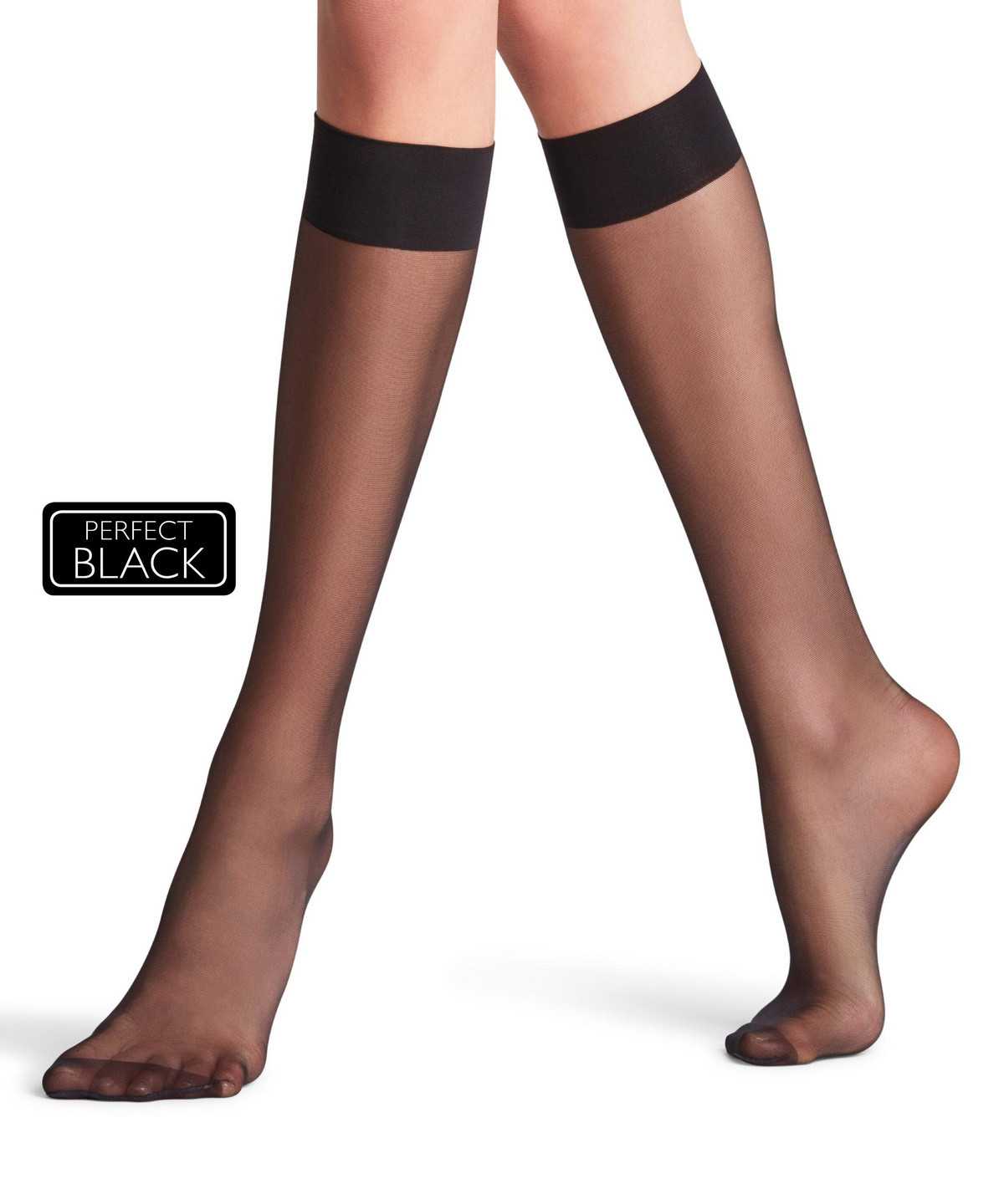 Falke Seidenglatt 15 DEN Knee-high Socks Naisten Sukat Mustat | 79402XYHF