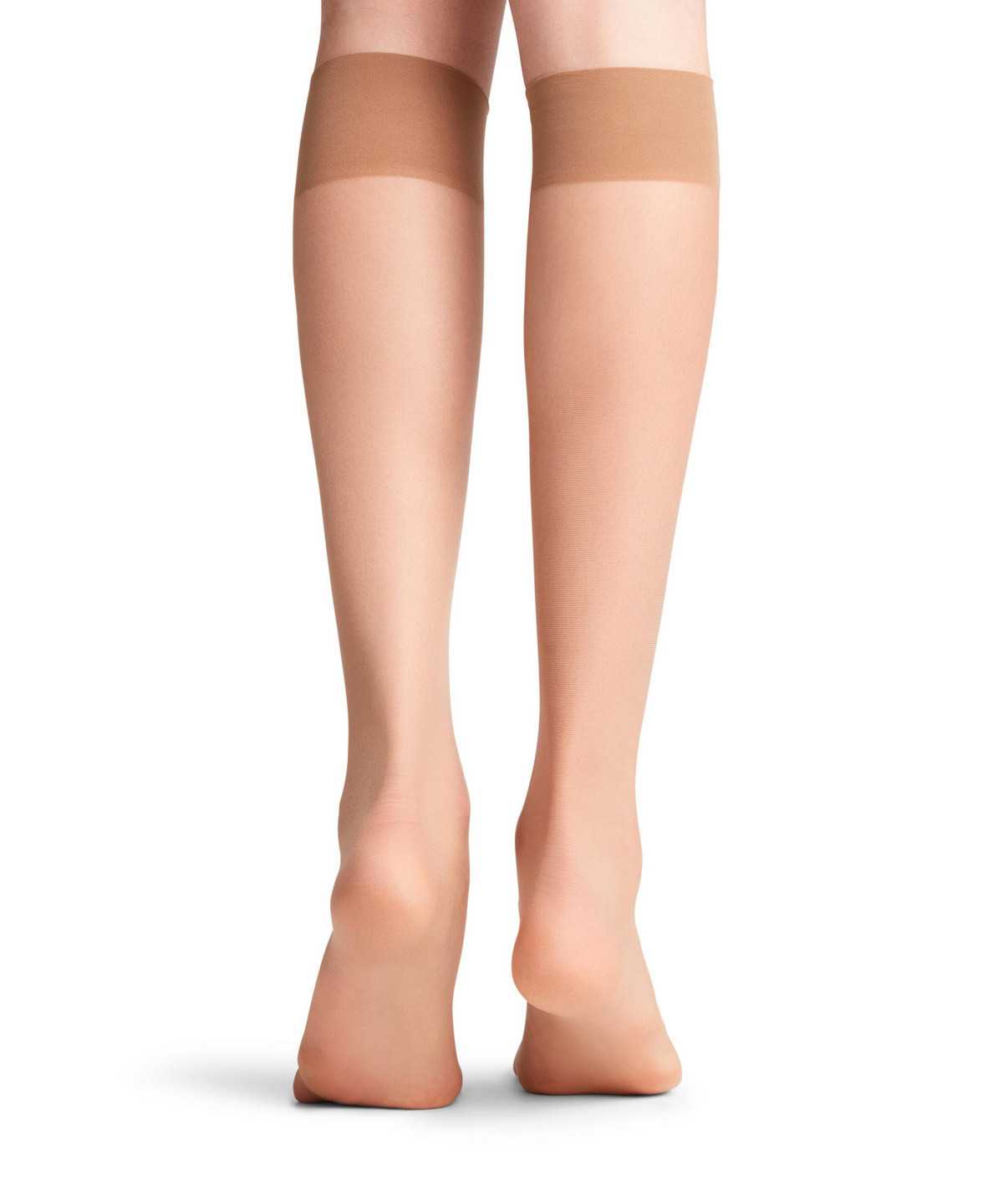 Falke Seidenglatt 15 DEN Knee-high Socks Naisten Sukat Beige | 81037TKEQ