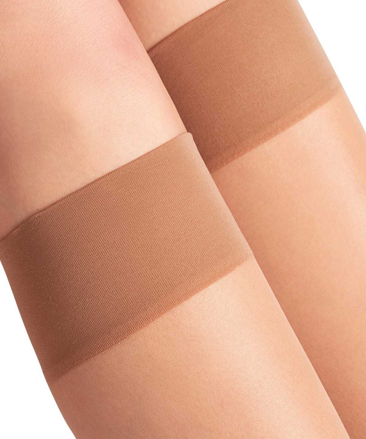 Falke Seidenglatt 15 DEN Knee-high Socks Naisten Sukat Beige | 81037TKEQ