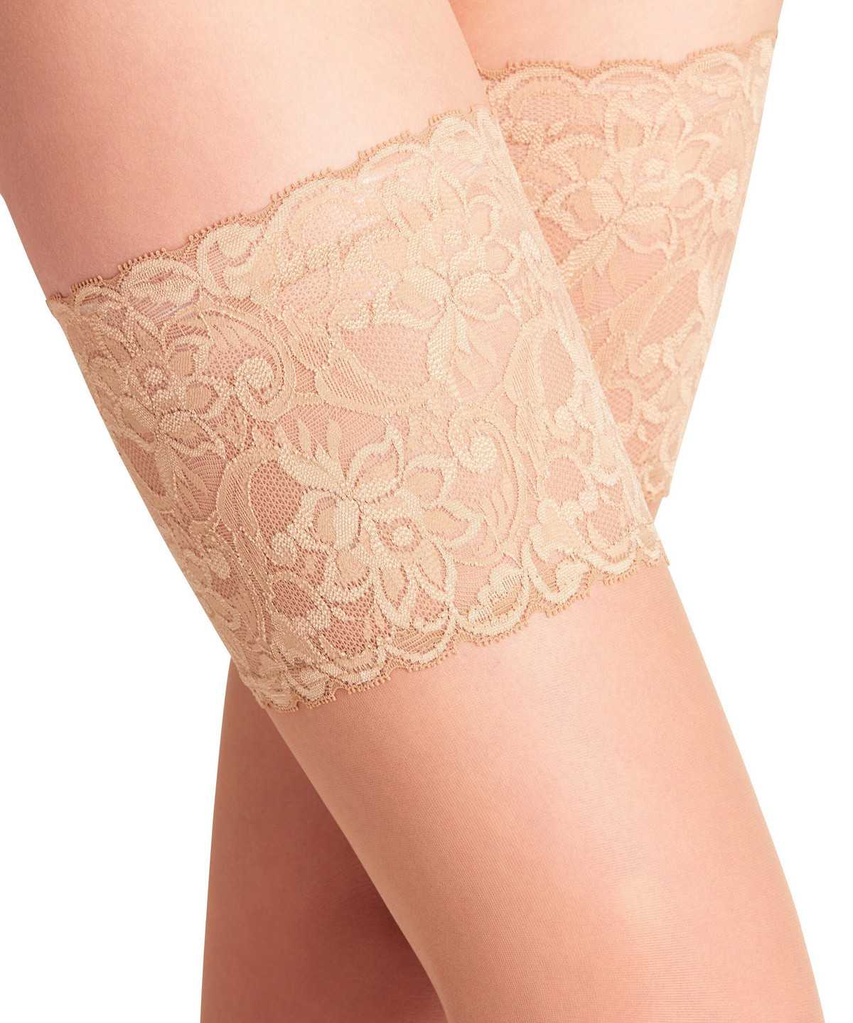 Falke Seidenglatt 15 DEN Stay-ups Naisten Thigh Highs Beige | 35864EIFW