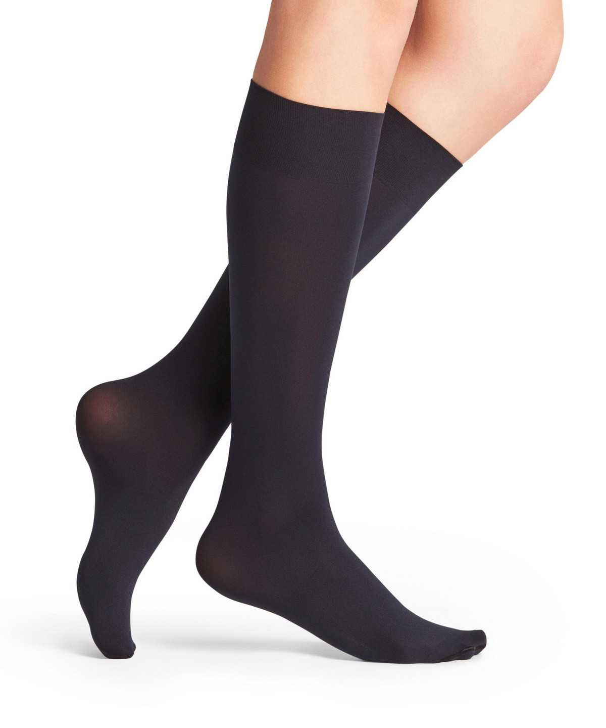 Falke Seidenglatt 40 DEN Knee-high Socks Naisten Sukat Sininen | 30879ENRK