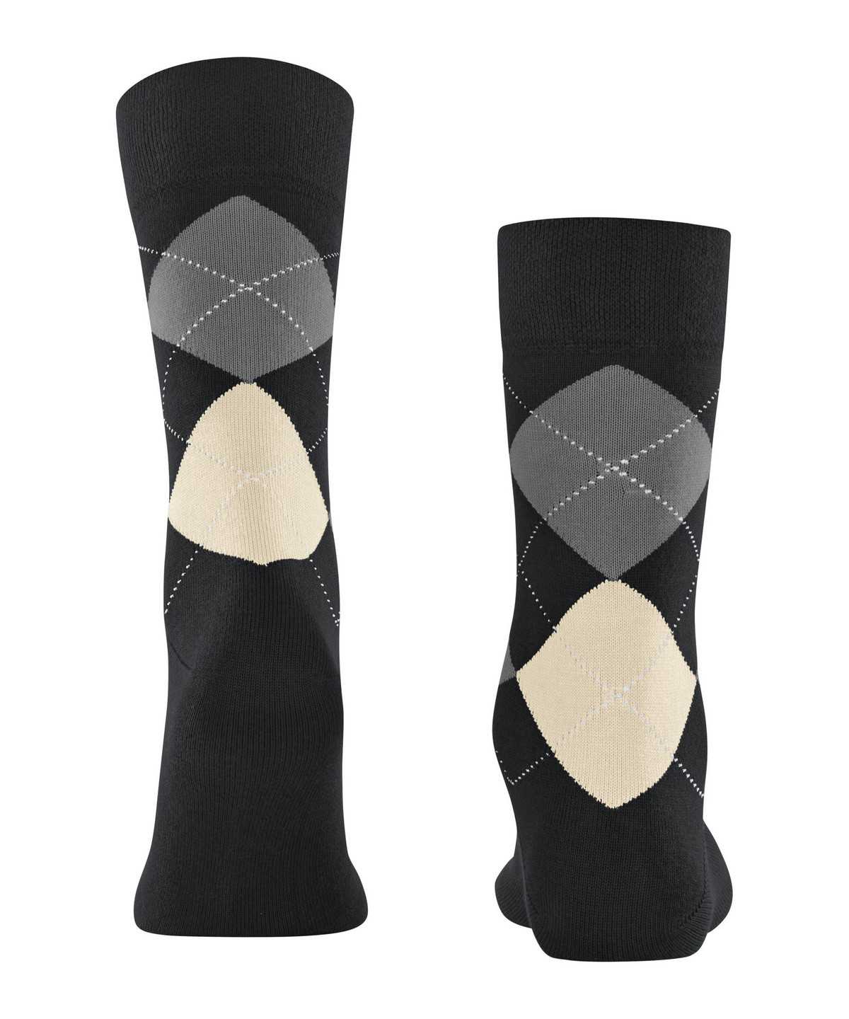 Falke Sensitive Argyle Socks Miesten Sukat Mustat | 49631OFNA