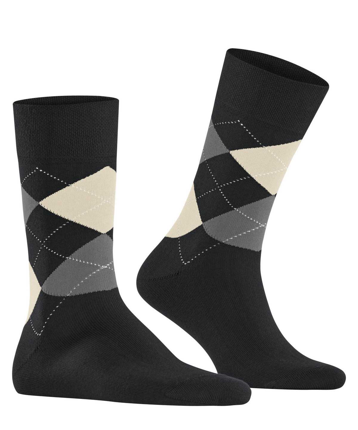 Falke Sensitive Argyle Socks Miesten Sukat Mustat | 49631OFNA