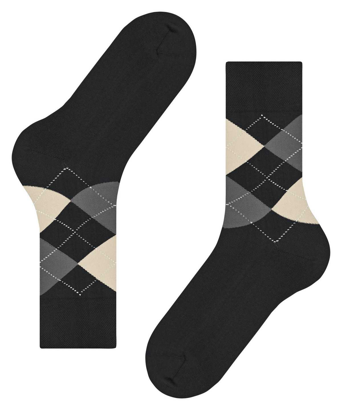 Falke Sensitive Argyle Socks Miesten Sukat Mustat | 49631OFNA