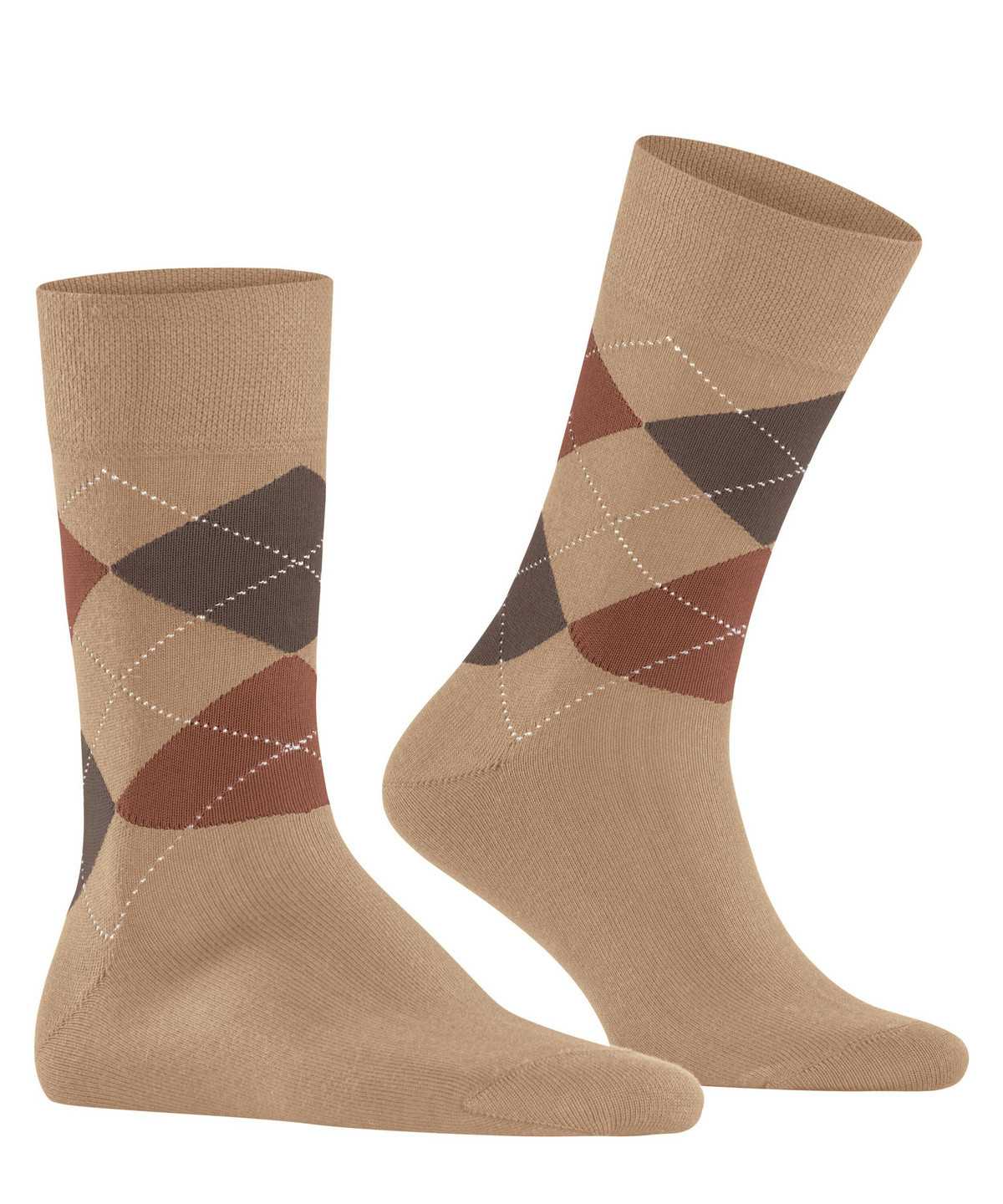 Falke Sensitive Argyle Socks Miesten Sukat Beige | 57641GXEC