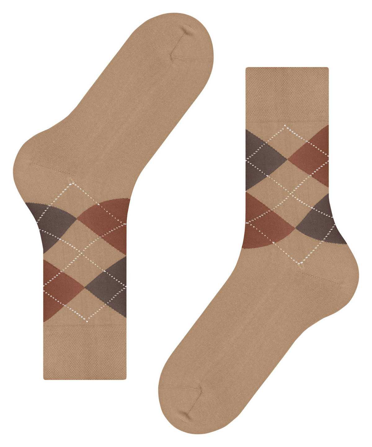 Falke Sensitive Argyle Socks Miesten Sukat Beige | 57641GXEC