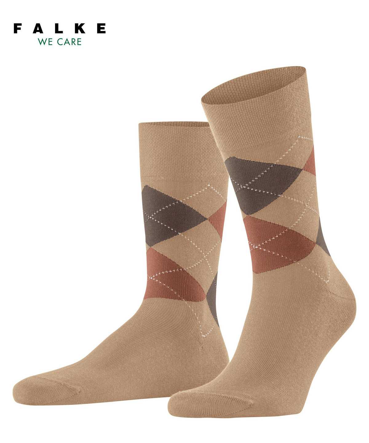 Falke Sensitive Argyle Socks Miesten Sukat Beige | 57641GXEC