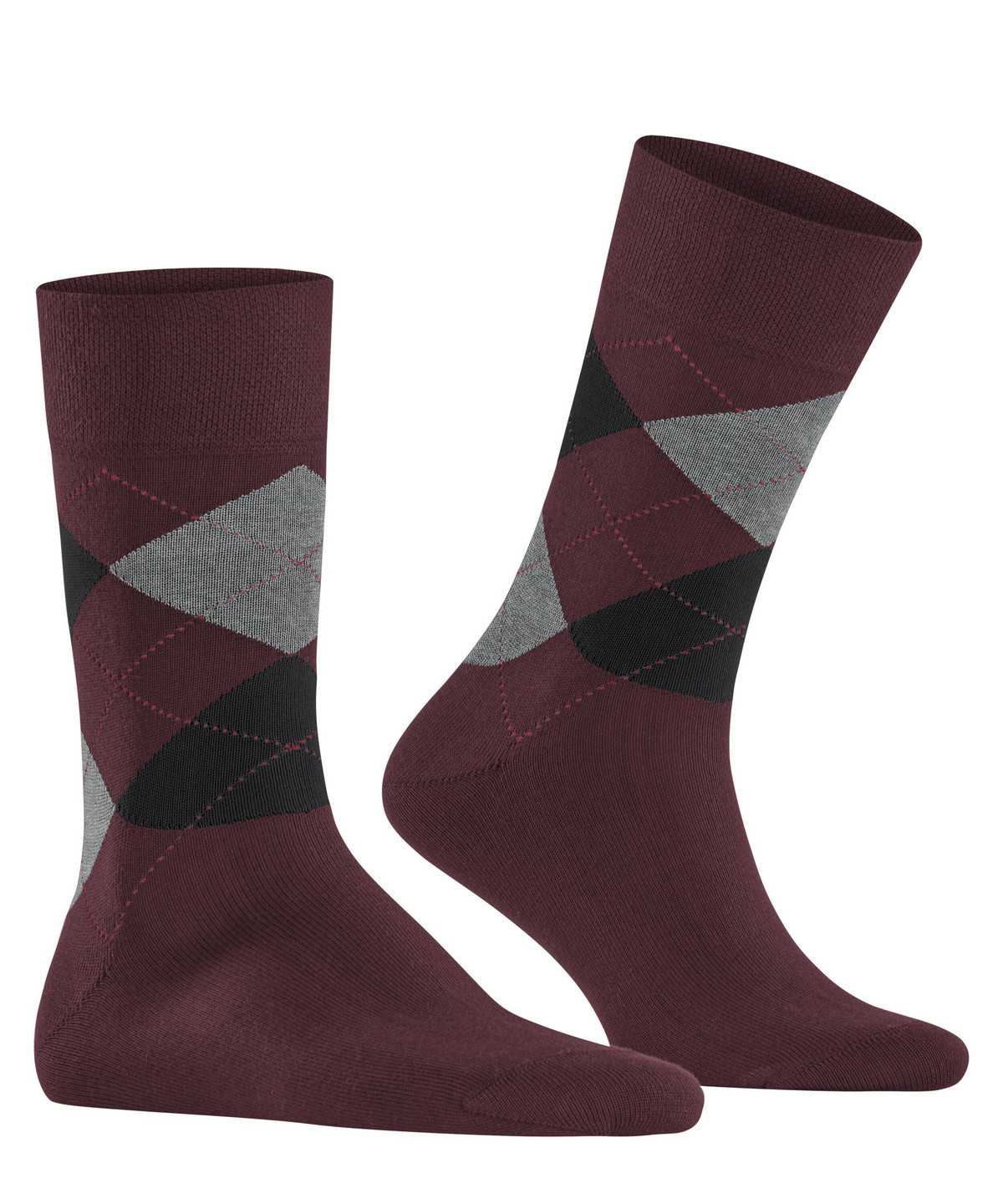 Falke Sensitive Argyle Socks Miesten Sukat Punainen | 20153VUWA