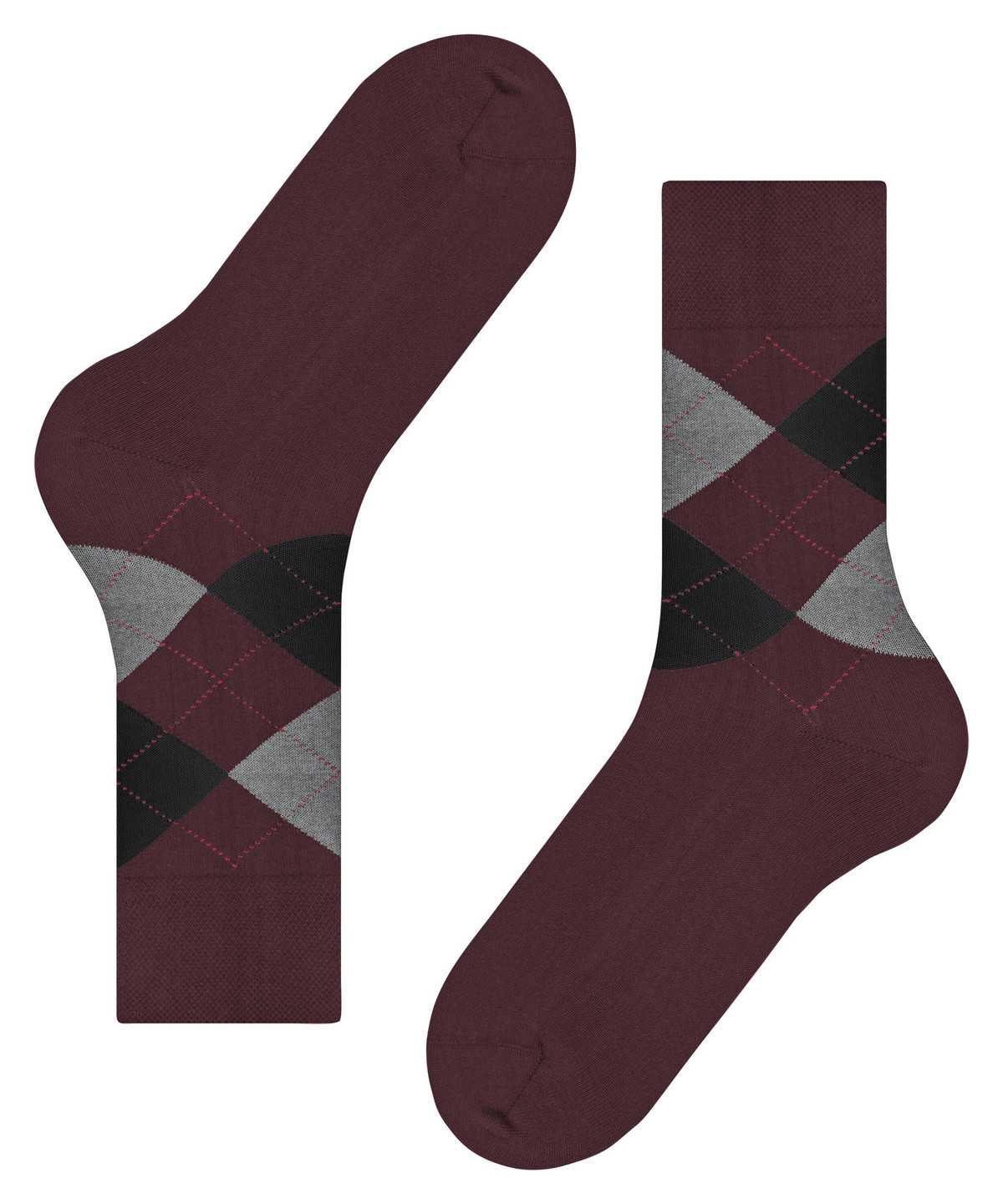 Falke Sensitive Argyle Socks Miesten Sukat Punainen | 20153VUWA