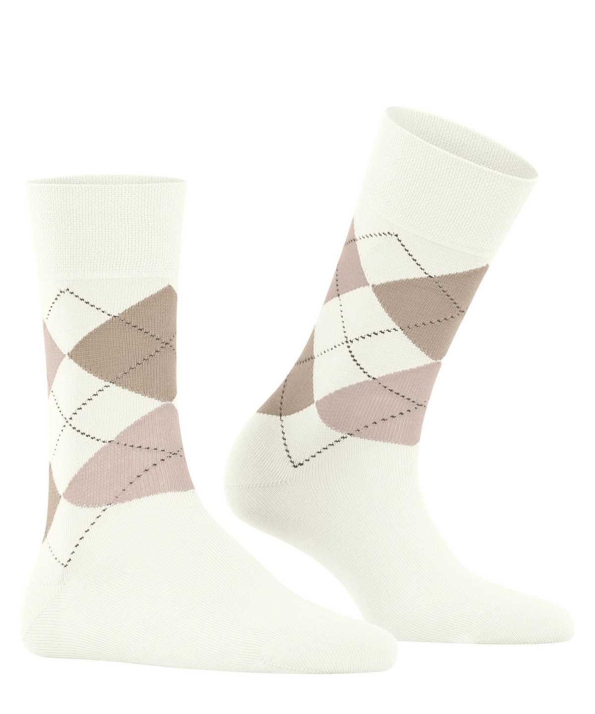 Falke Sensitive Argyle Socks Naisten Sukat Valkoinen | 85679NOKI