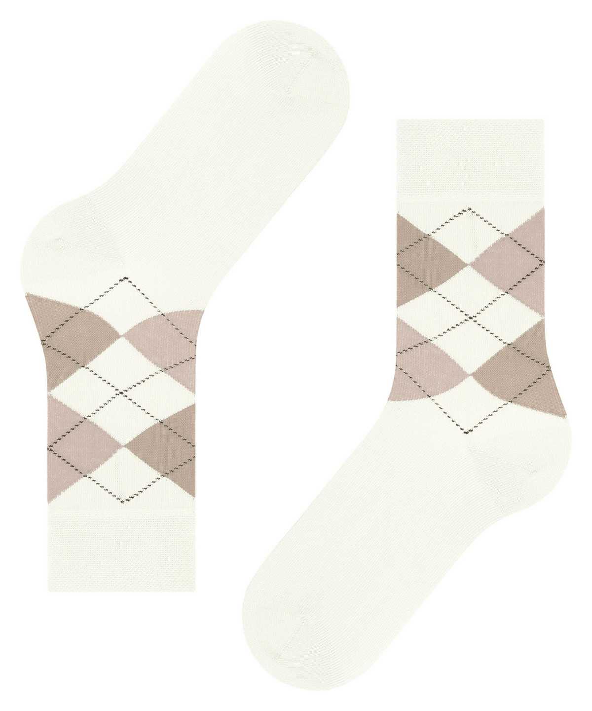 Falke Sensitive Argyle Socks Naisten Sukat Valkoinen | 85679NOKI