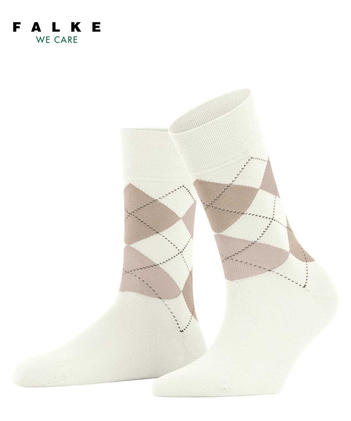 Falke Sensitive Argyle Socks Naisten Sukat Valkoinen | 85679NOKI