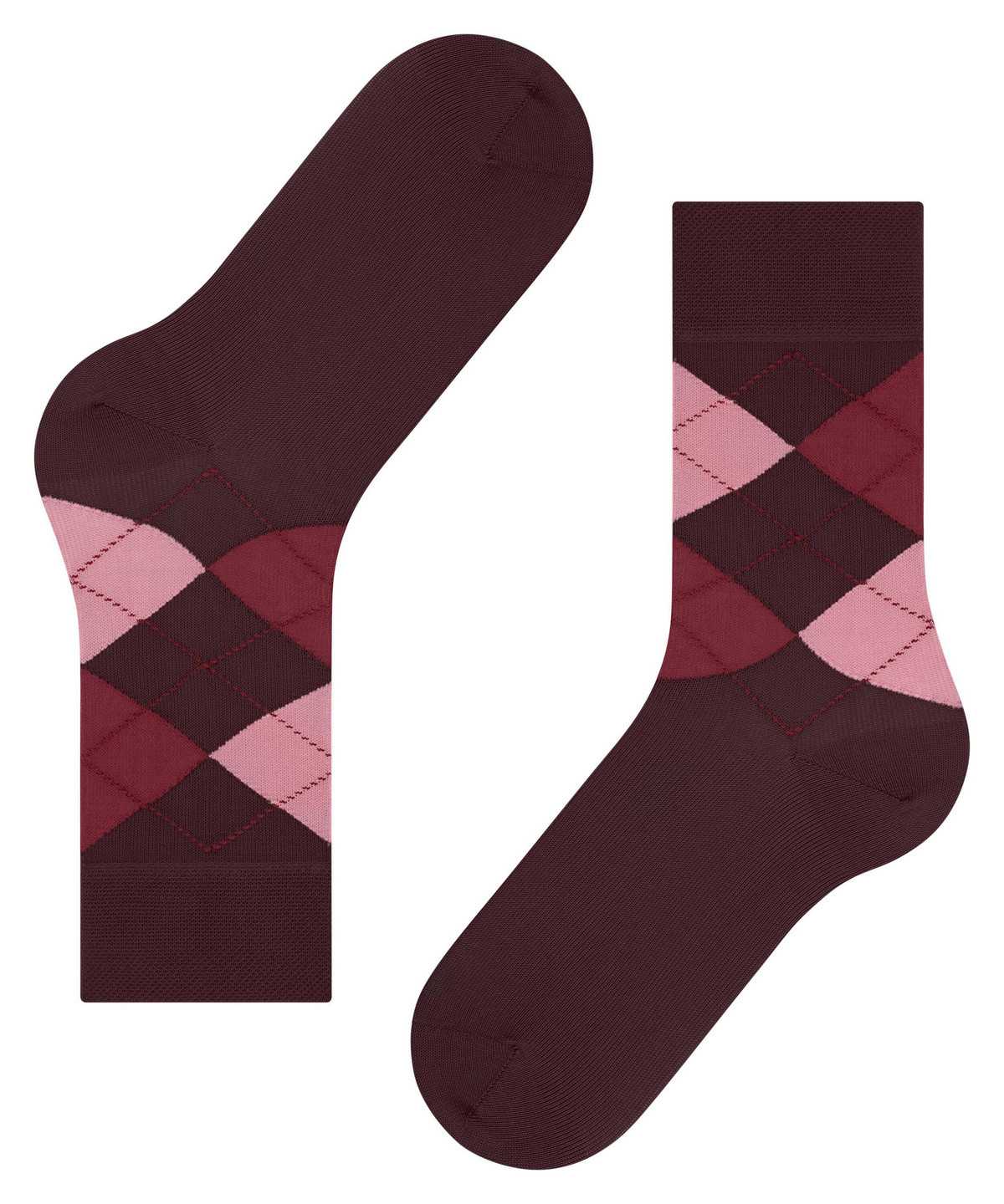 Falke Sensitive Argyle Socks Naisten Sukat Punainen | 13476LMCA