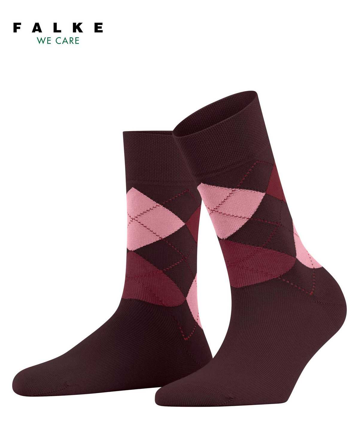 Falke Sensitive Argyle Socks Naisten Sukat Punainen | 13476LMCA