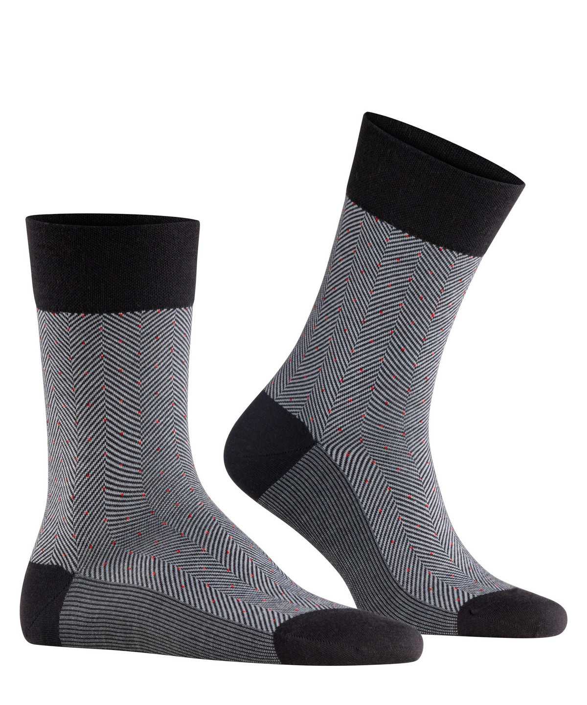 Falke Sensitive Herringbone Socks Miesten Sukat Mustat | 13607YGKT